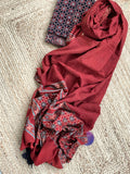 Handblock Ajrakh Suit