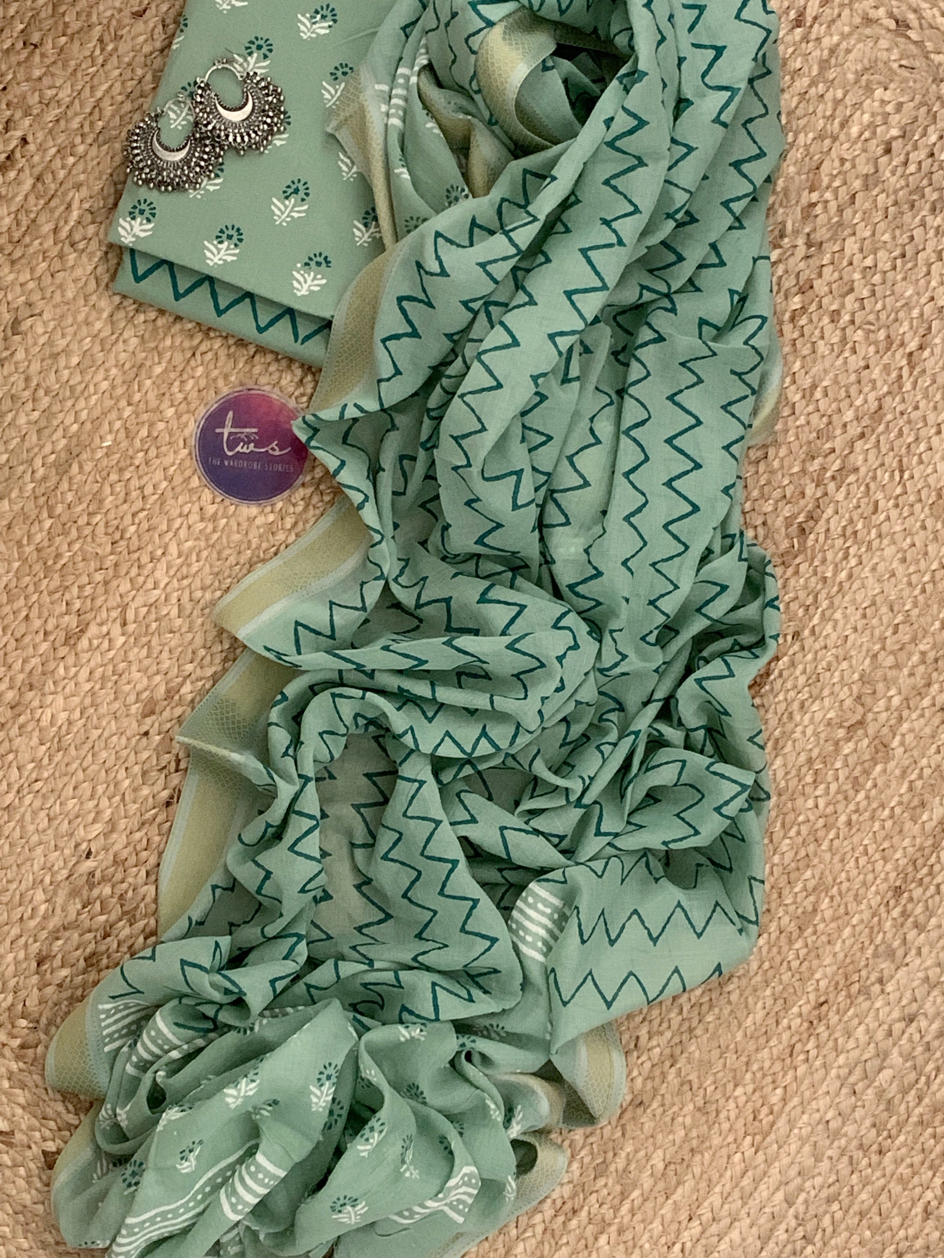Handblock Cotton Suit