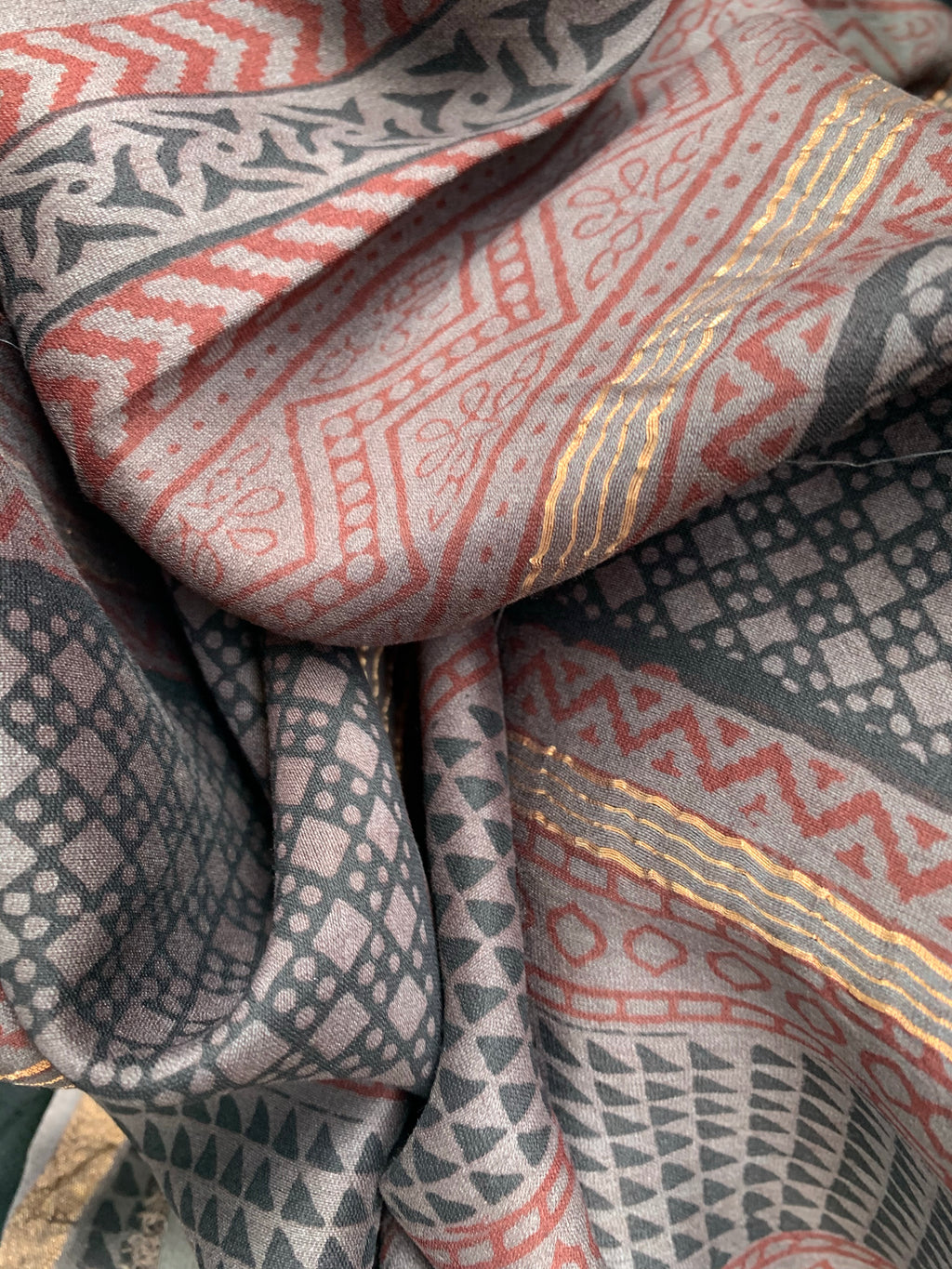 Handblock Chanderi Bagh Suit