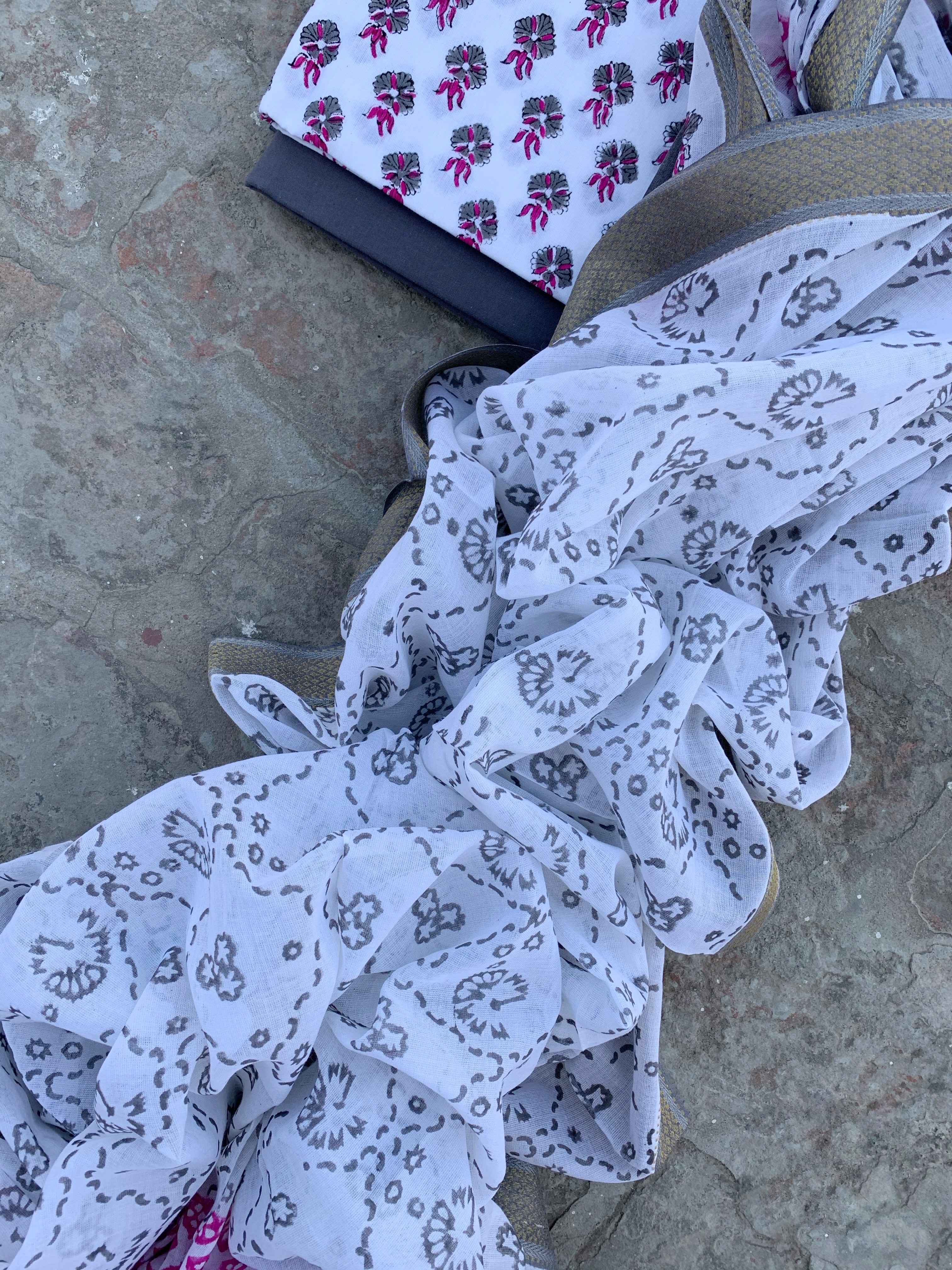 Handblock Cotton Suit
