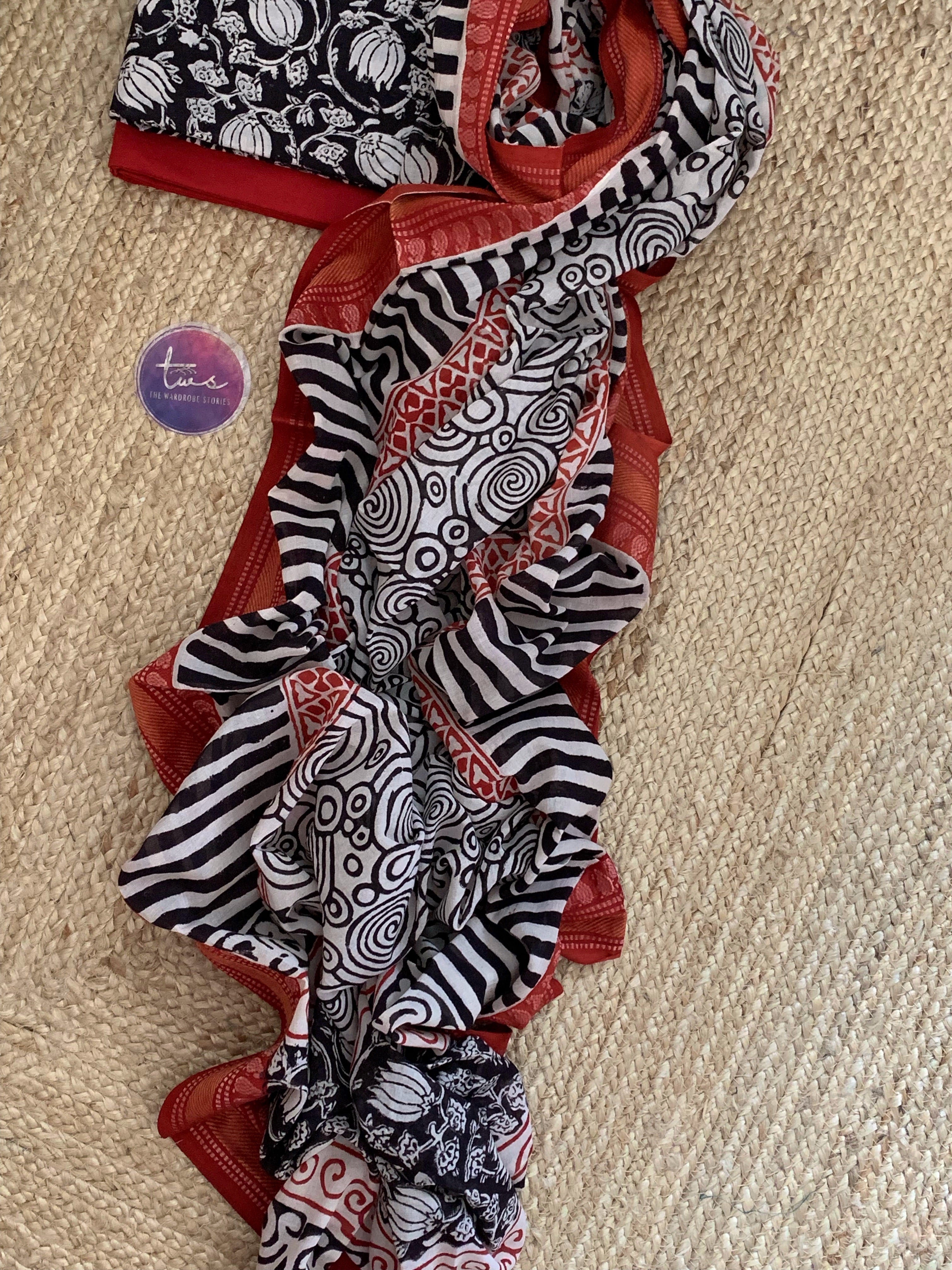 Handblock Cotton Suit