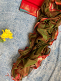Handwoven Maheshwari Kurta Dupatta Set