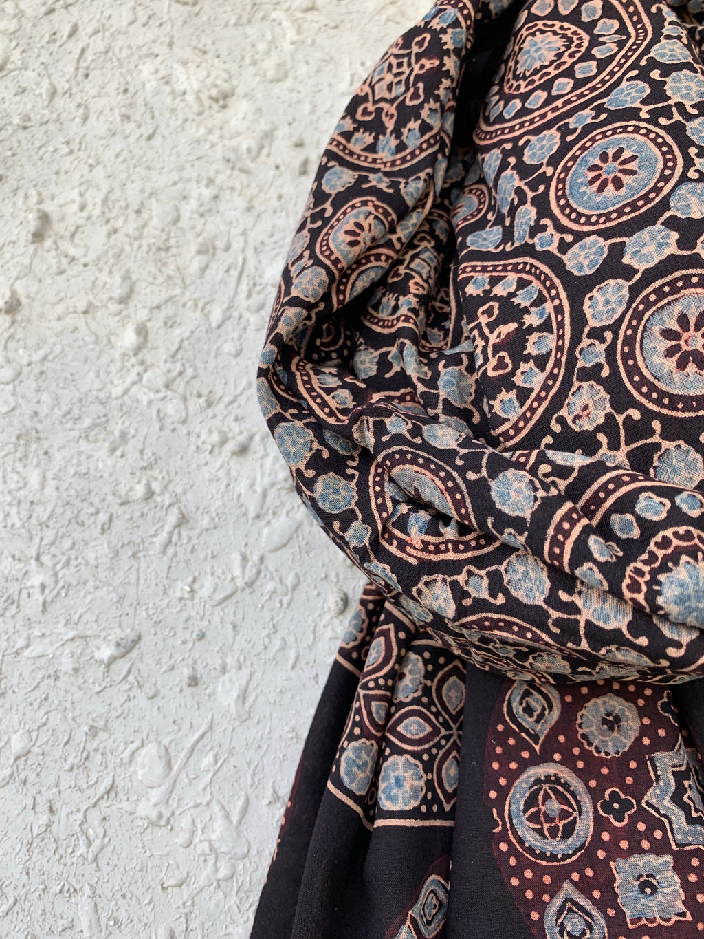 Handblock Ajrakh Dupatta