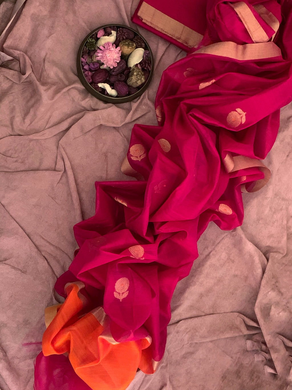 Handwoven Chanderi Kurta Dupatta Set