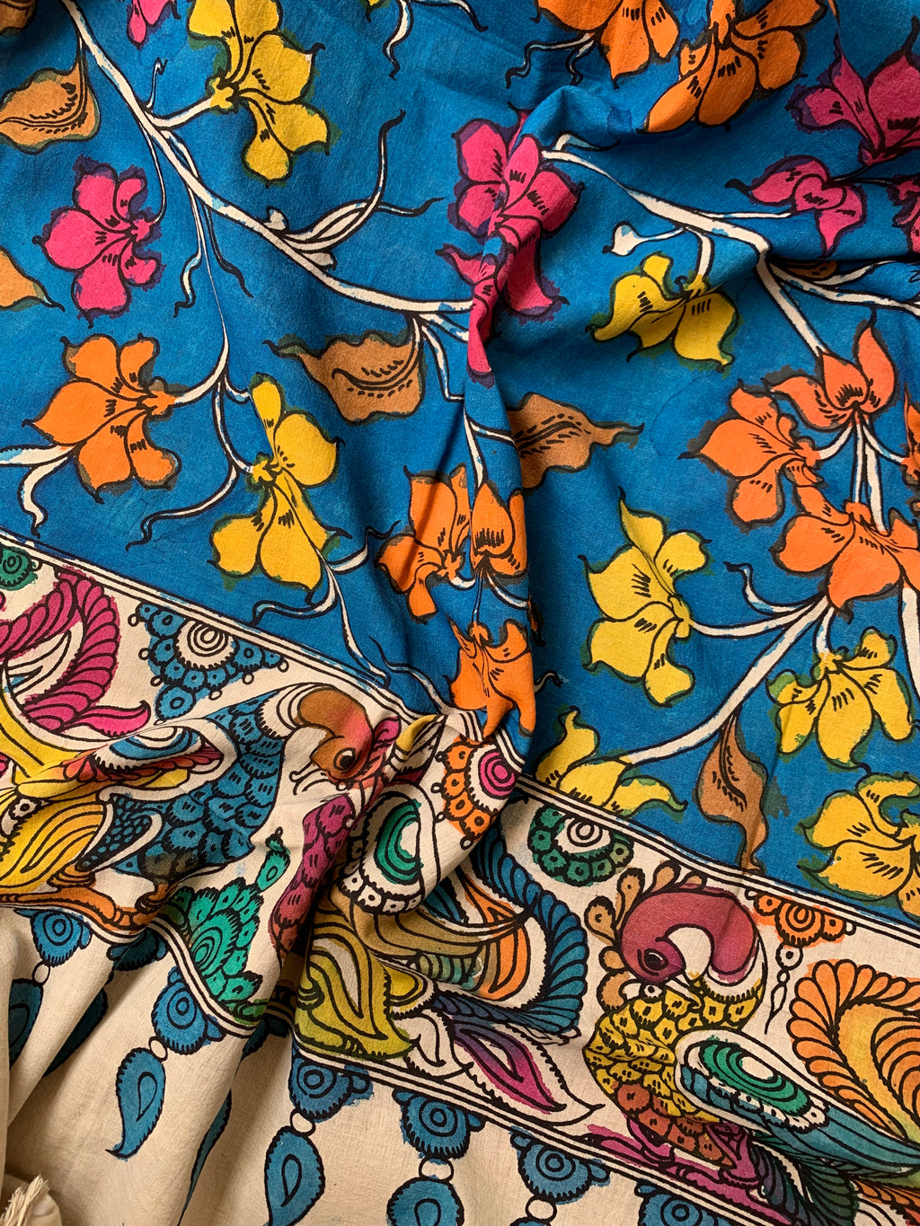 Handwoven Handcrafted Kalamkari Kurta Dupatta Set