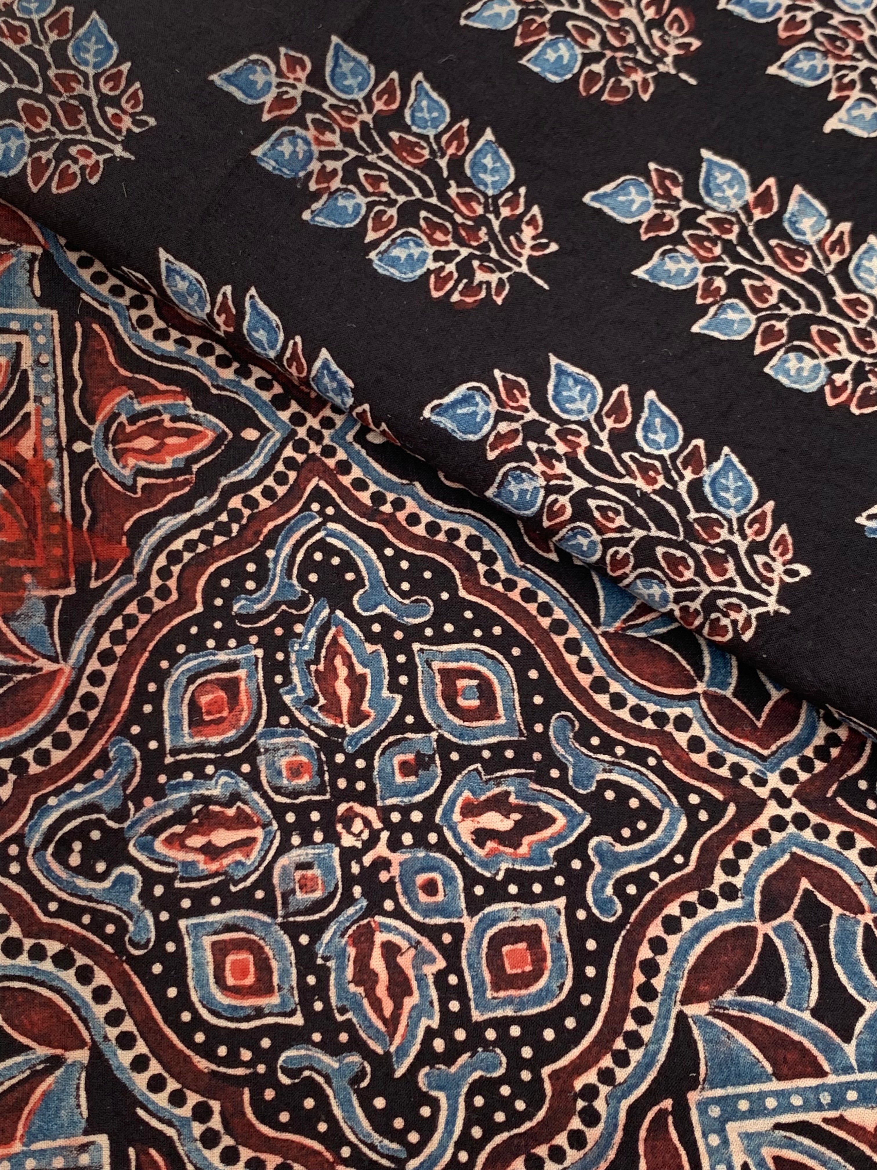 Natural Dyes Handcrafted Ajrakh Kota Suit