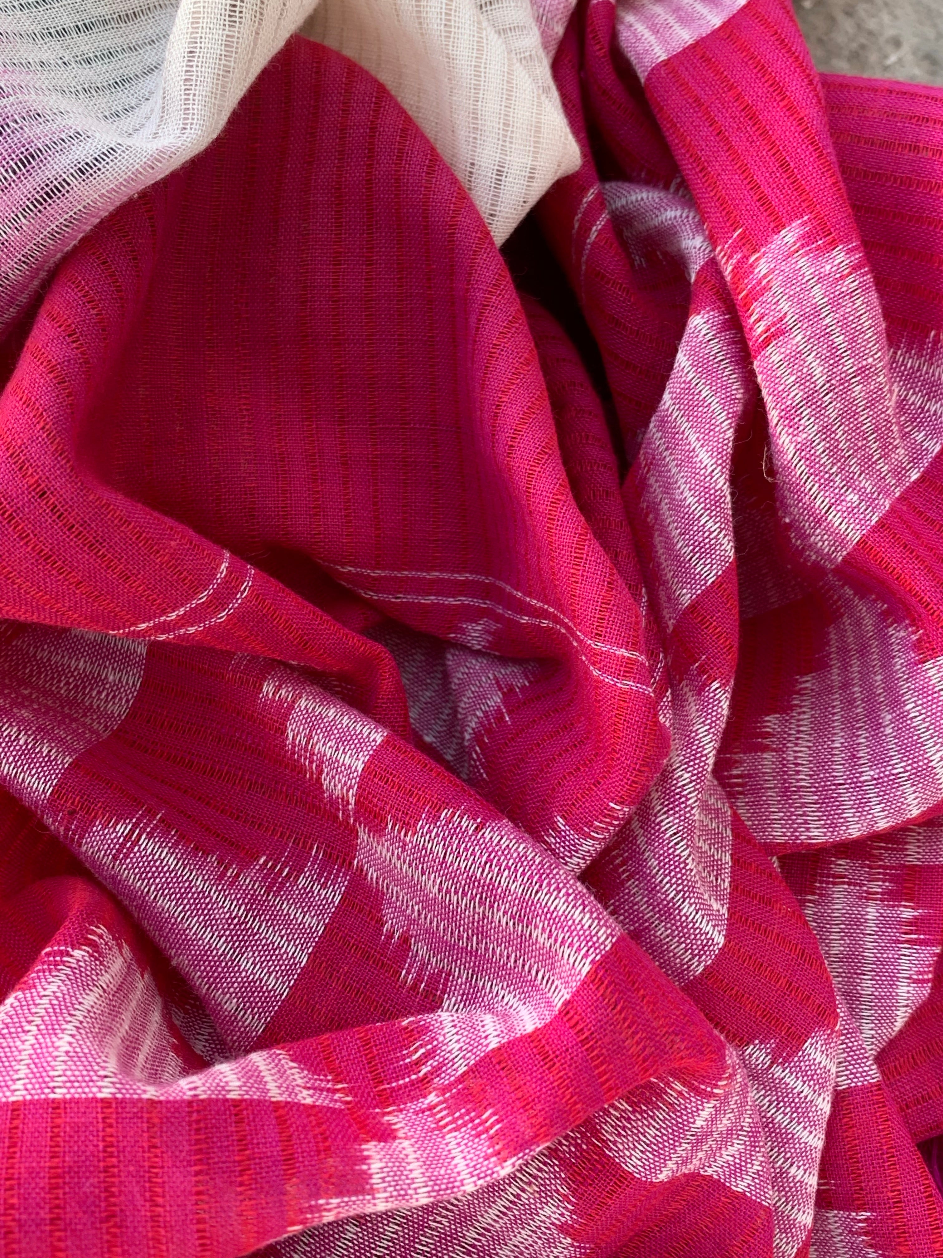 Handwoven Ikat Kurta  Dupatta set