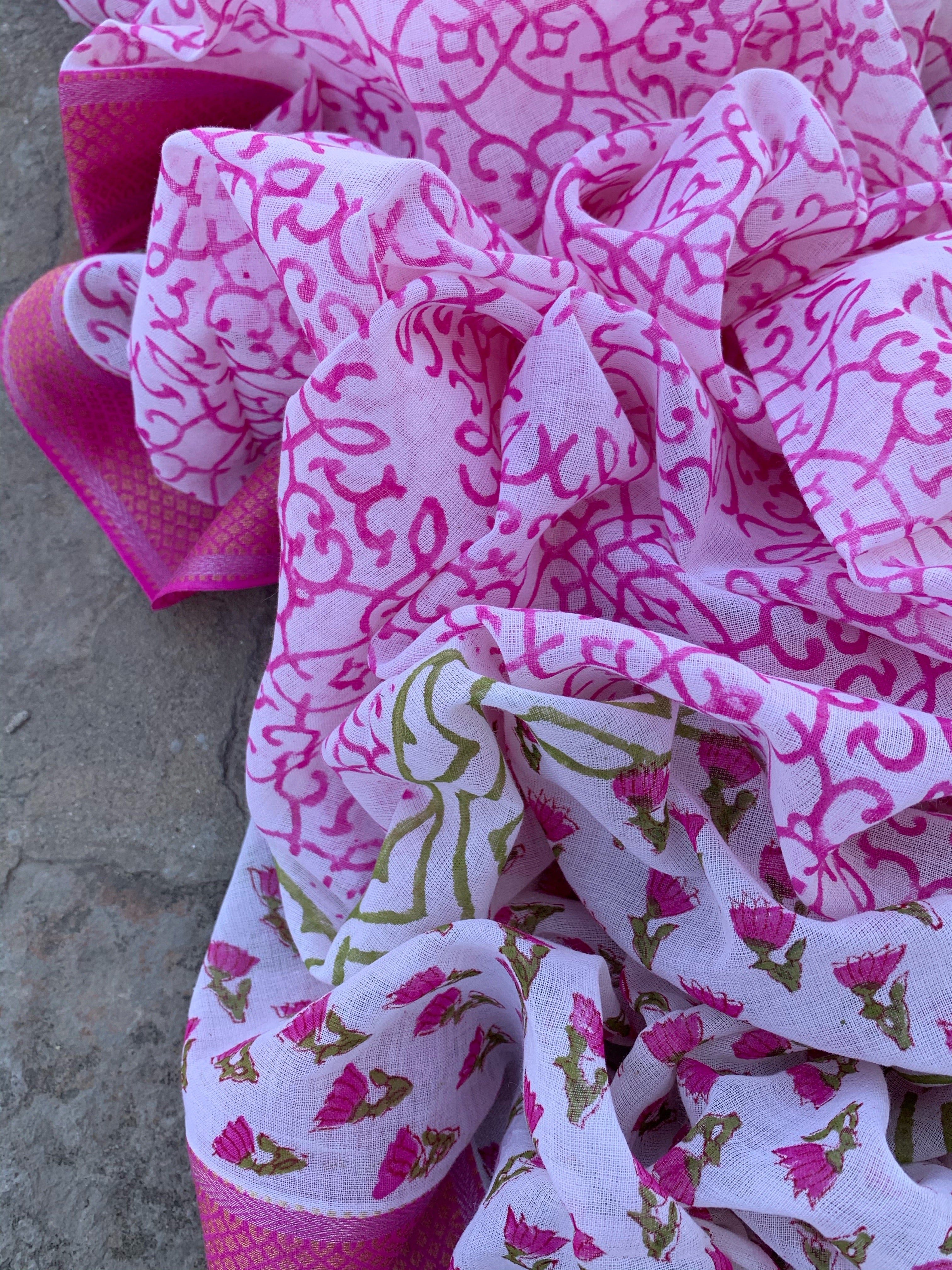 Handblock Cotton Suit