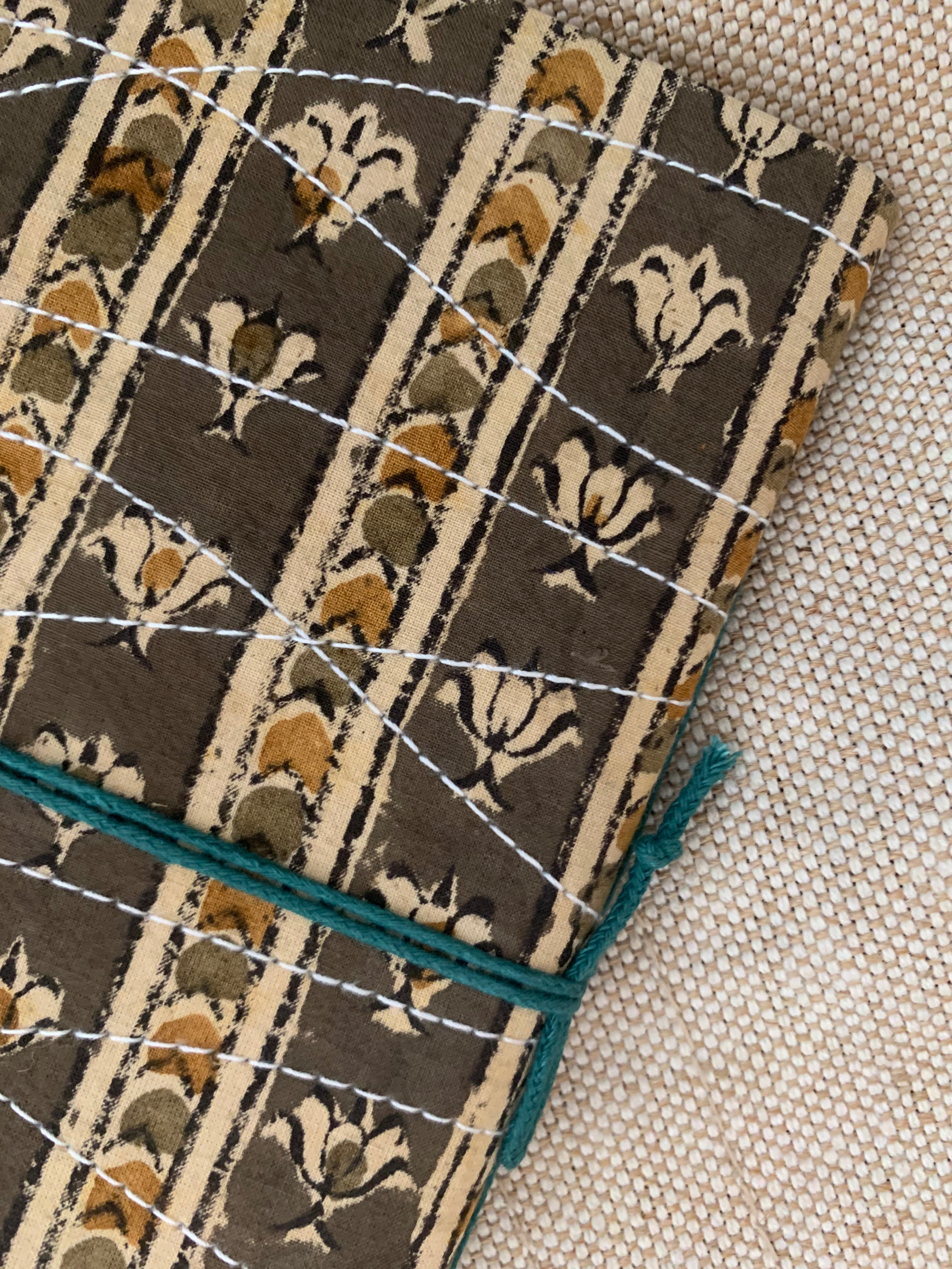 Hand Block Print Fabric Traditional Bahi - A5