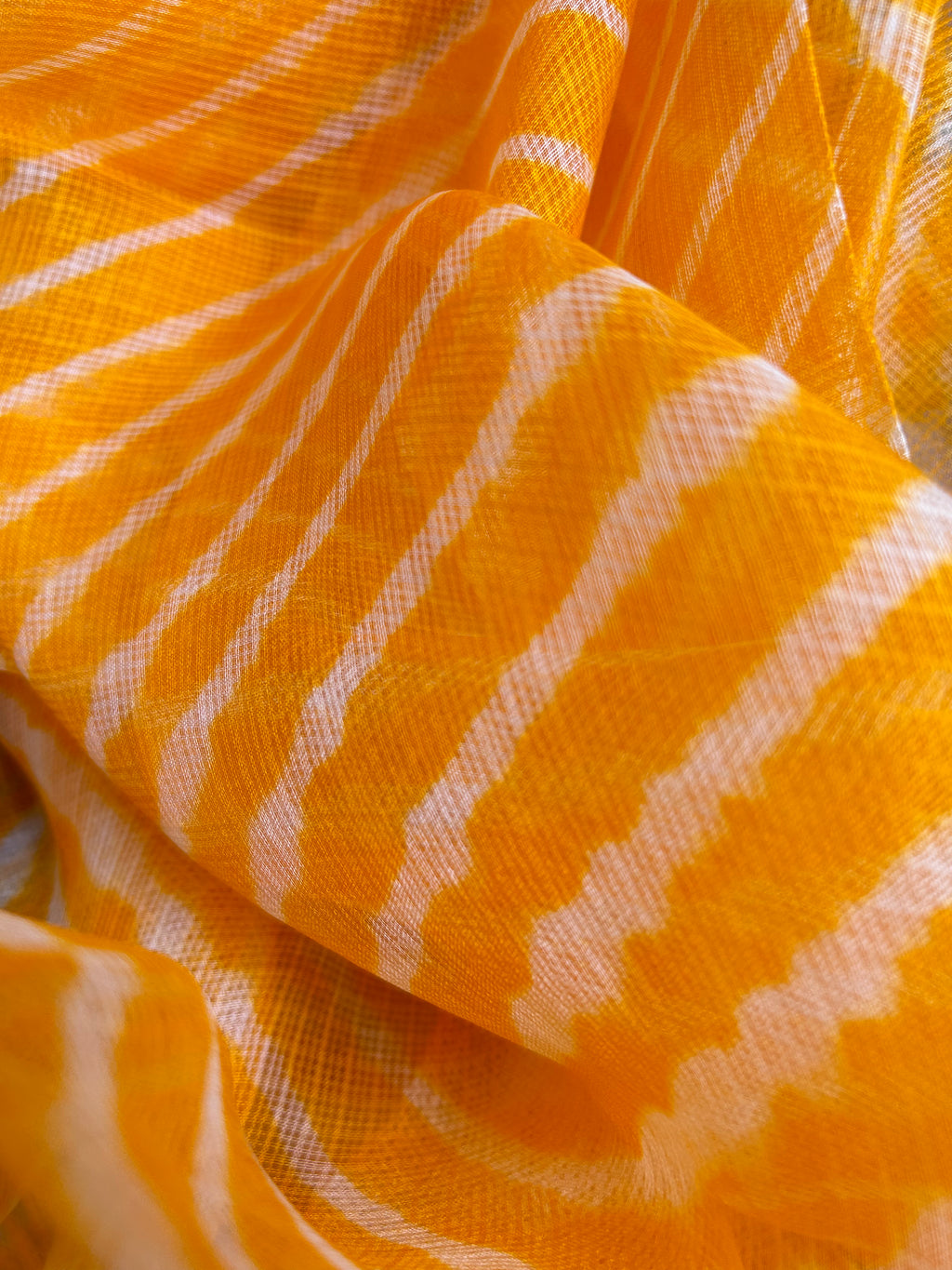 Handcrafted Tie-Dye Silk Kota Doria Dupatta