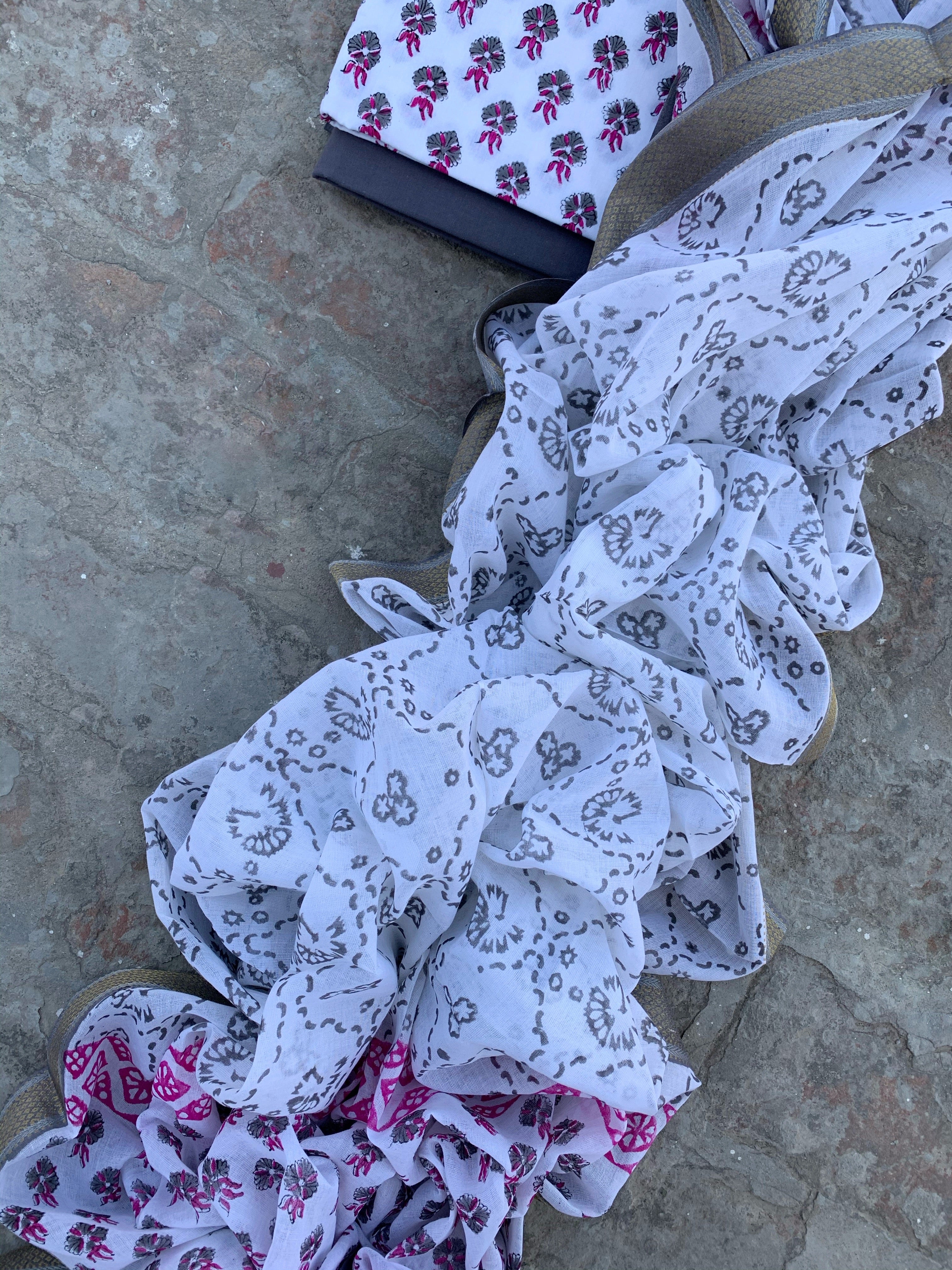 Handblock Cotton Suit