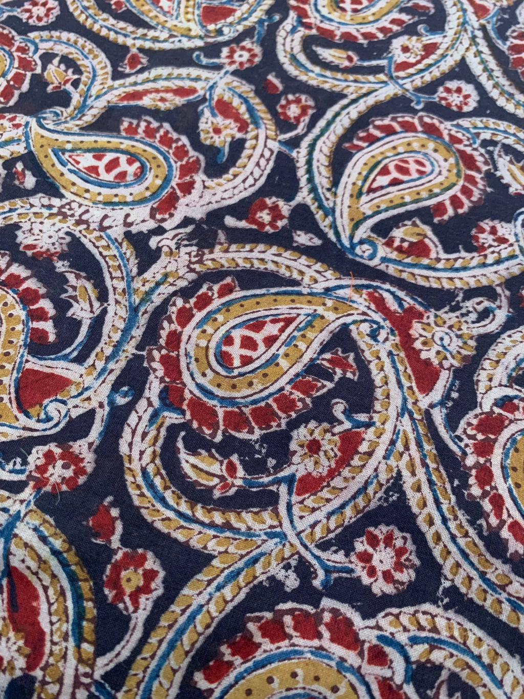 Pedana Hand Block Printed Kalamkari Natural Dyed Cotton Fabric Kurta