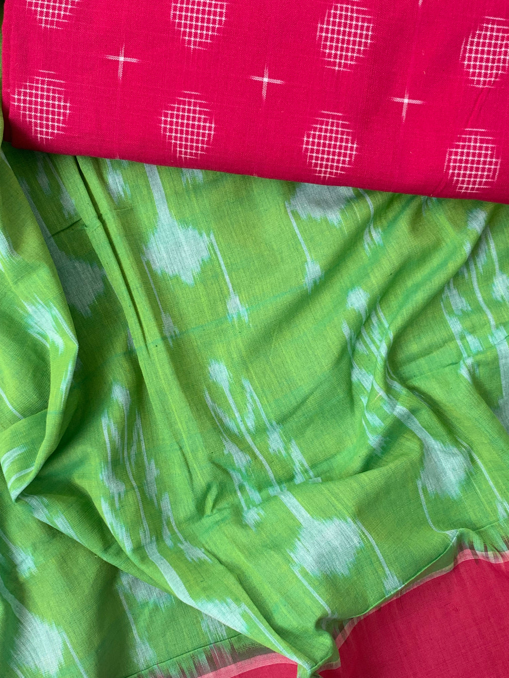 Handwoven Double Ikat Kurta Dupatta Set