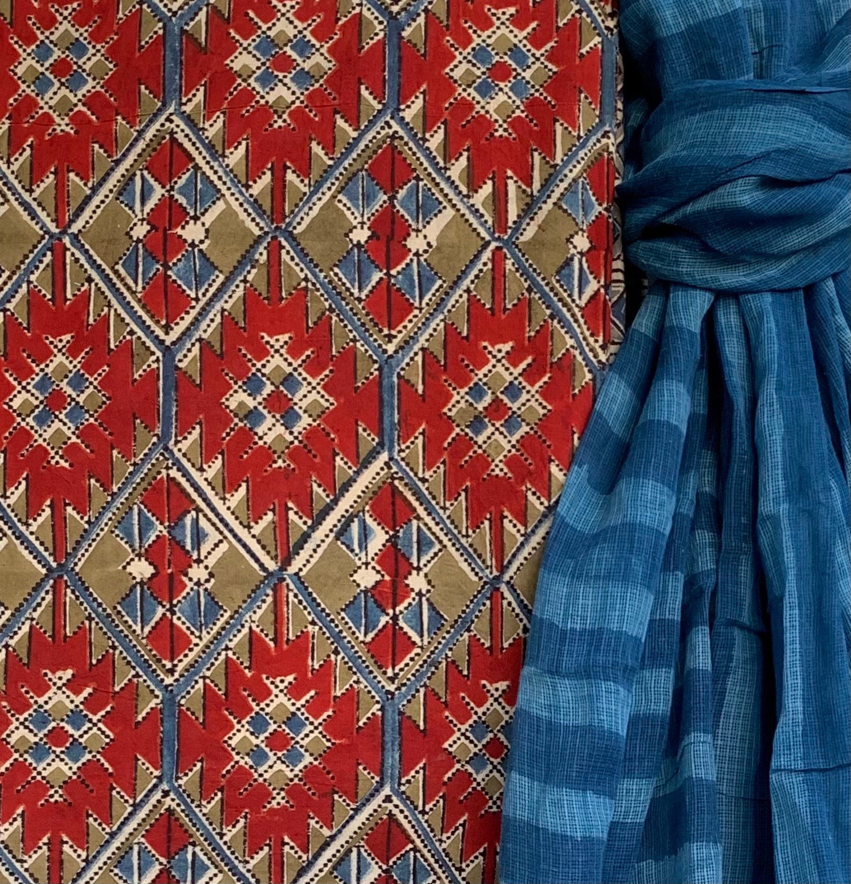 Handcrafted Cotton Kota Suit