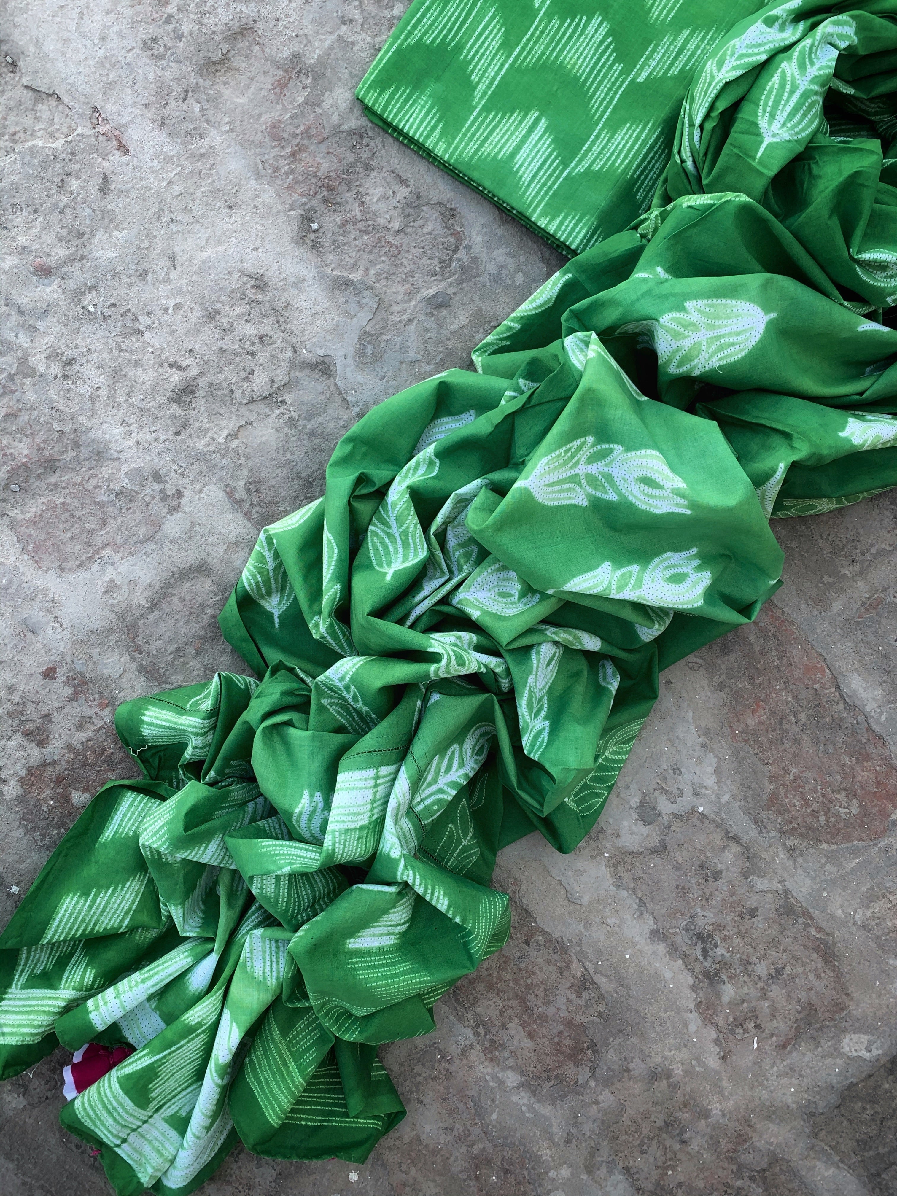 Handcrafted Shibori Kurta Dupatta Set