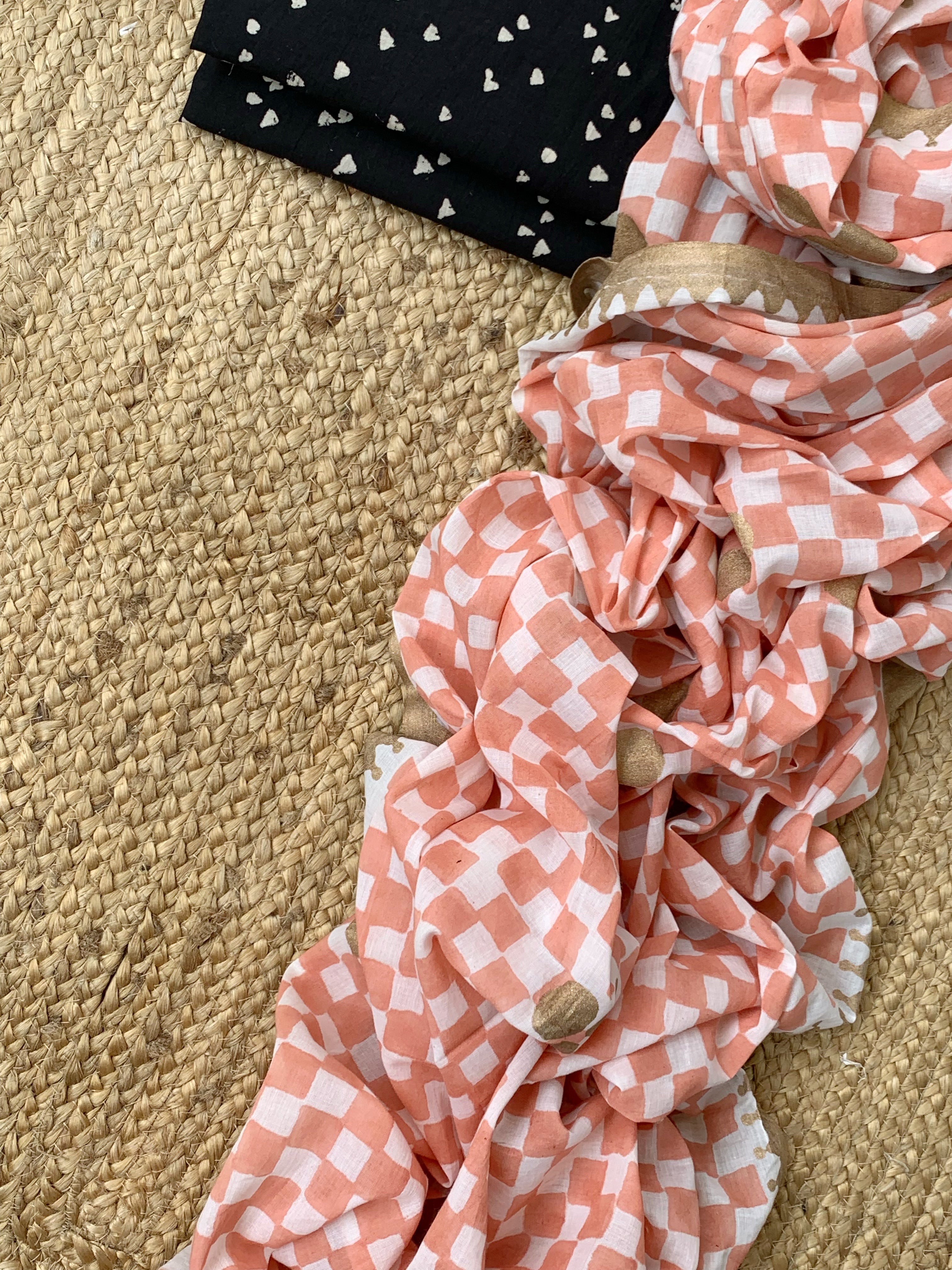 Handcrafted Cotton Mul Dupatta Suit