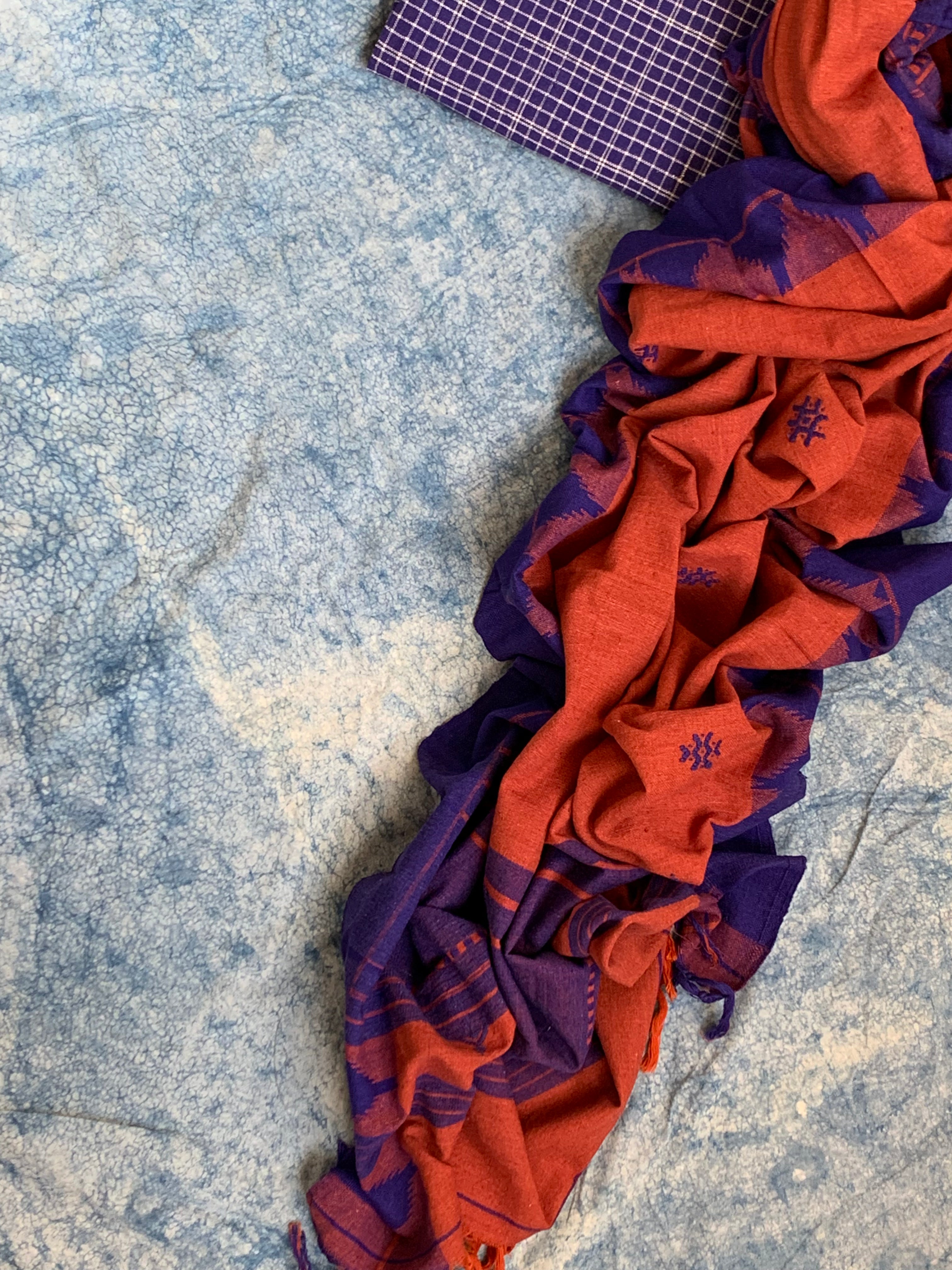 Handspun Handwoven Kotpad Kurta Dupatta Set