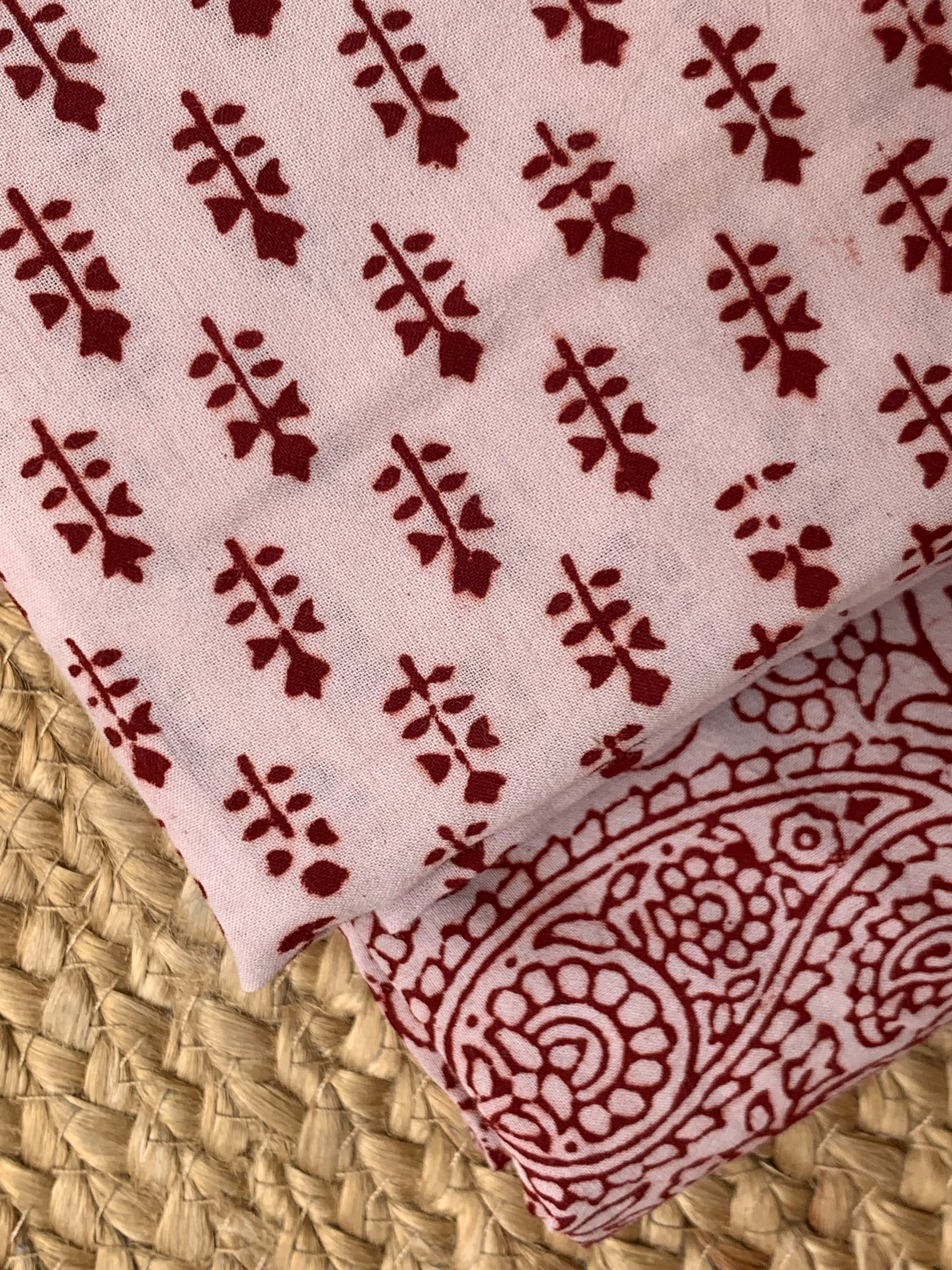 Natural Dyed Bagh Block Print Cotton Suit