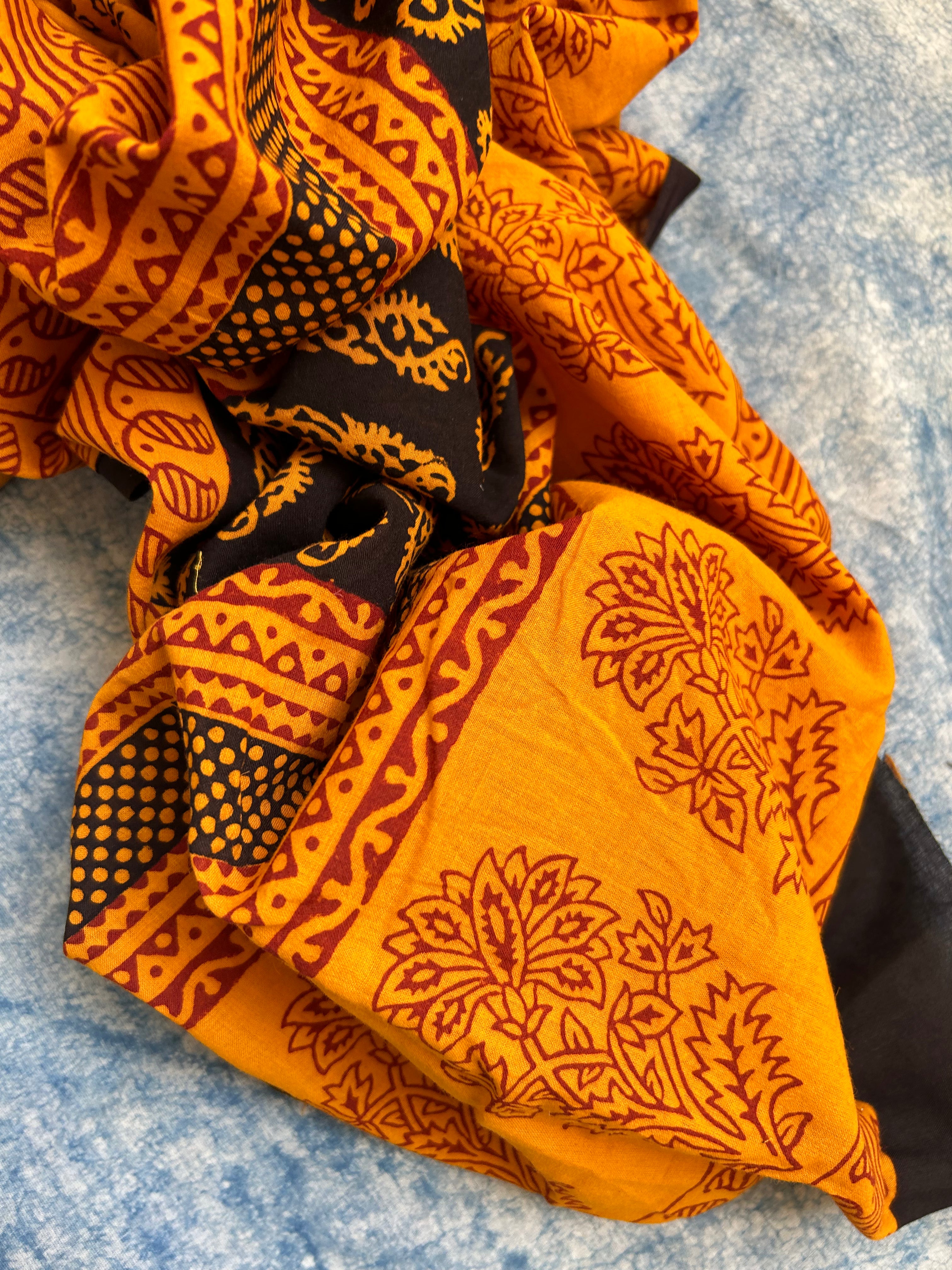 Natural Dyed Bagh Block Print Cotton Suit