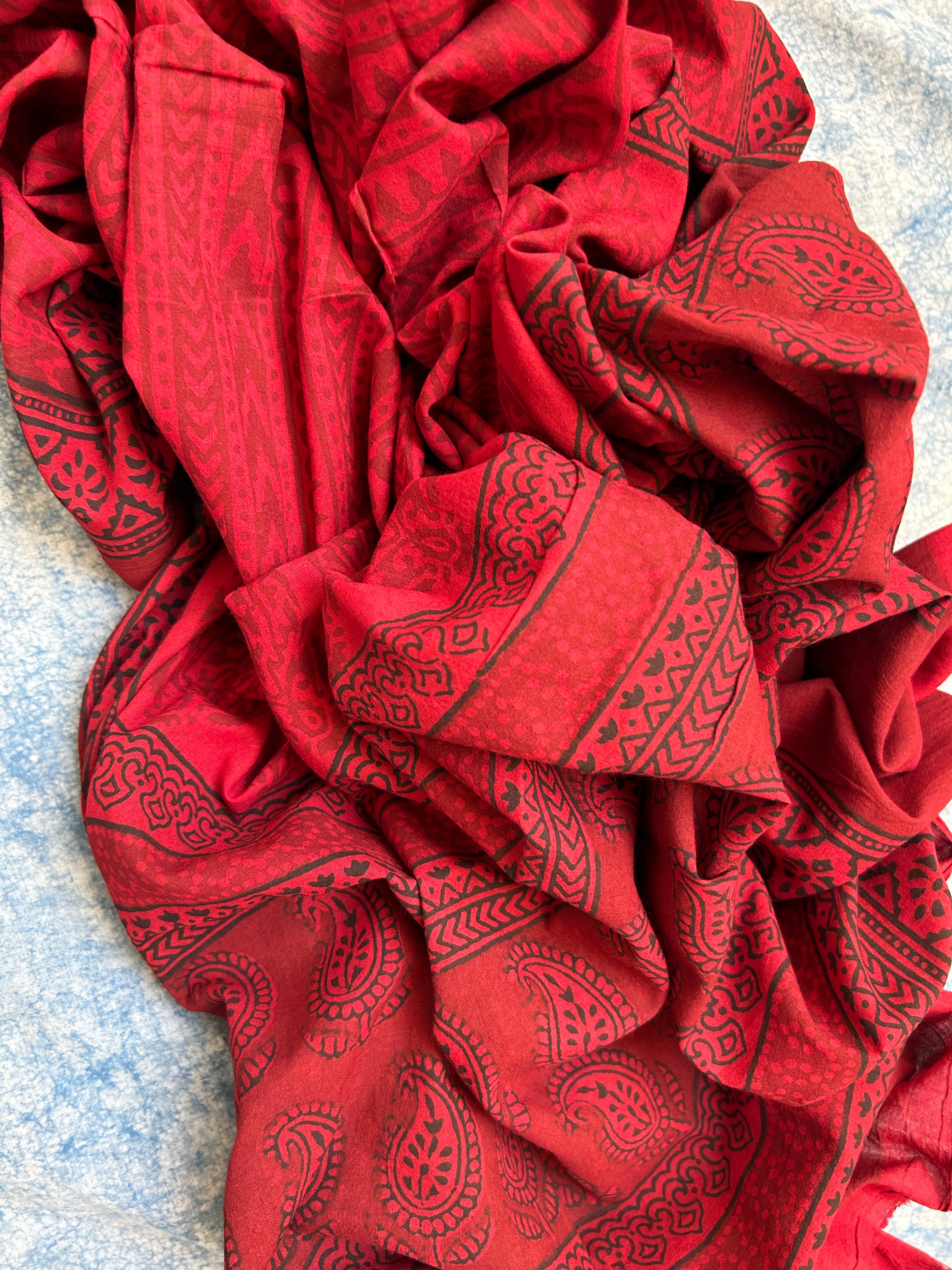 Natural Dyed Bagh Block Print Cotton Suit
