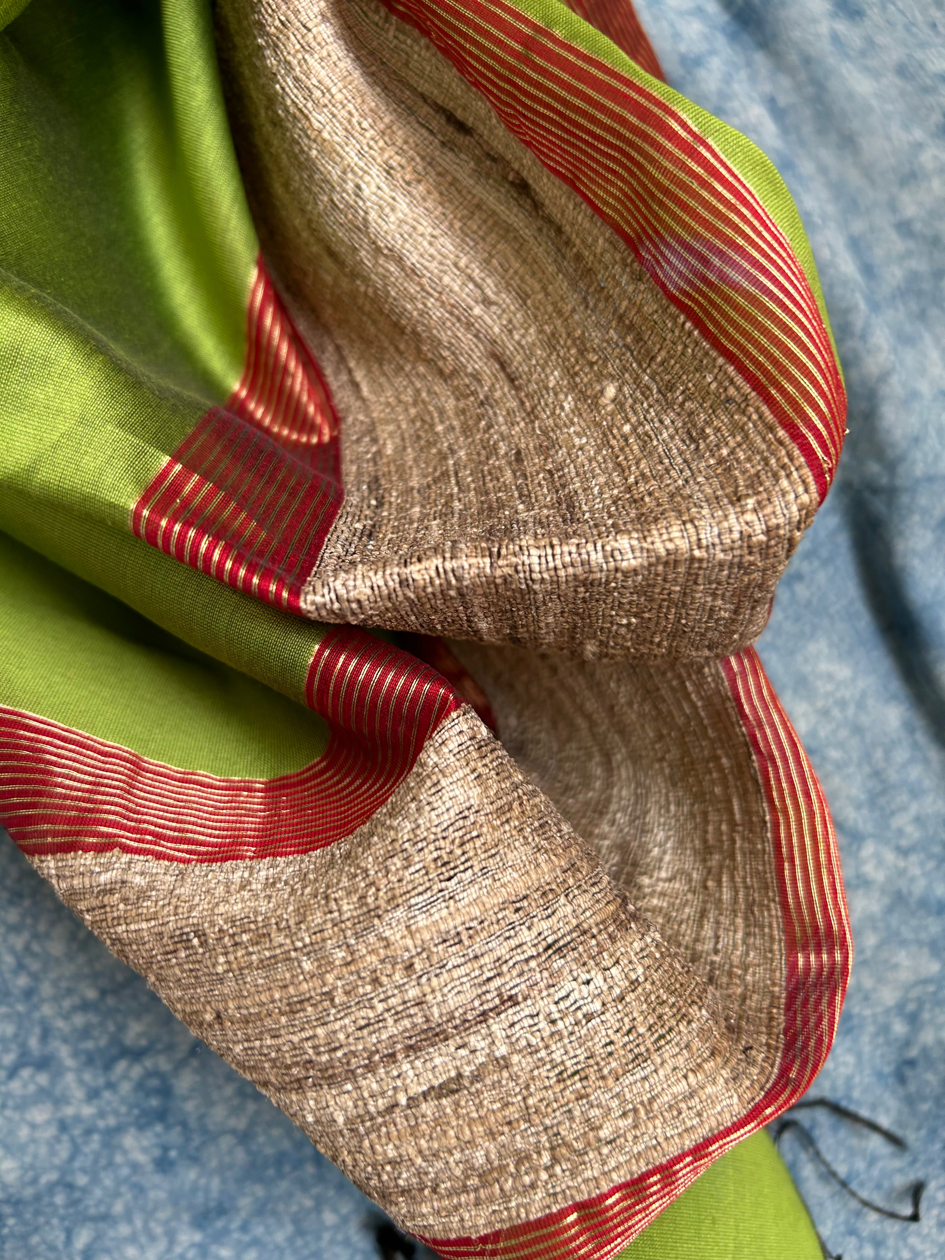 Handwoven Maheshwari Kurta Dupatta Set
