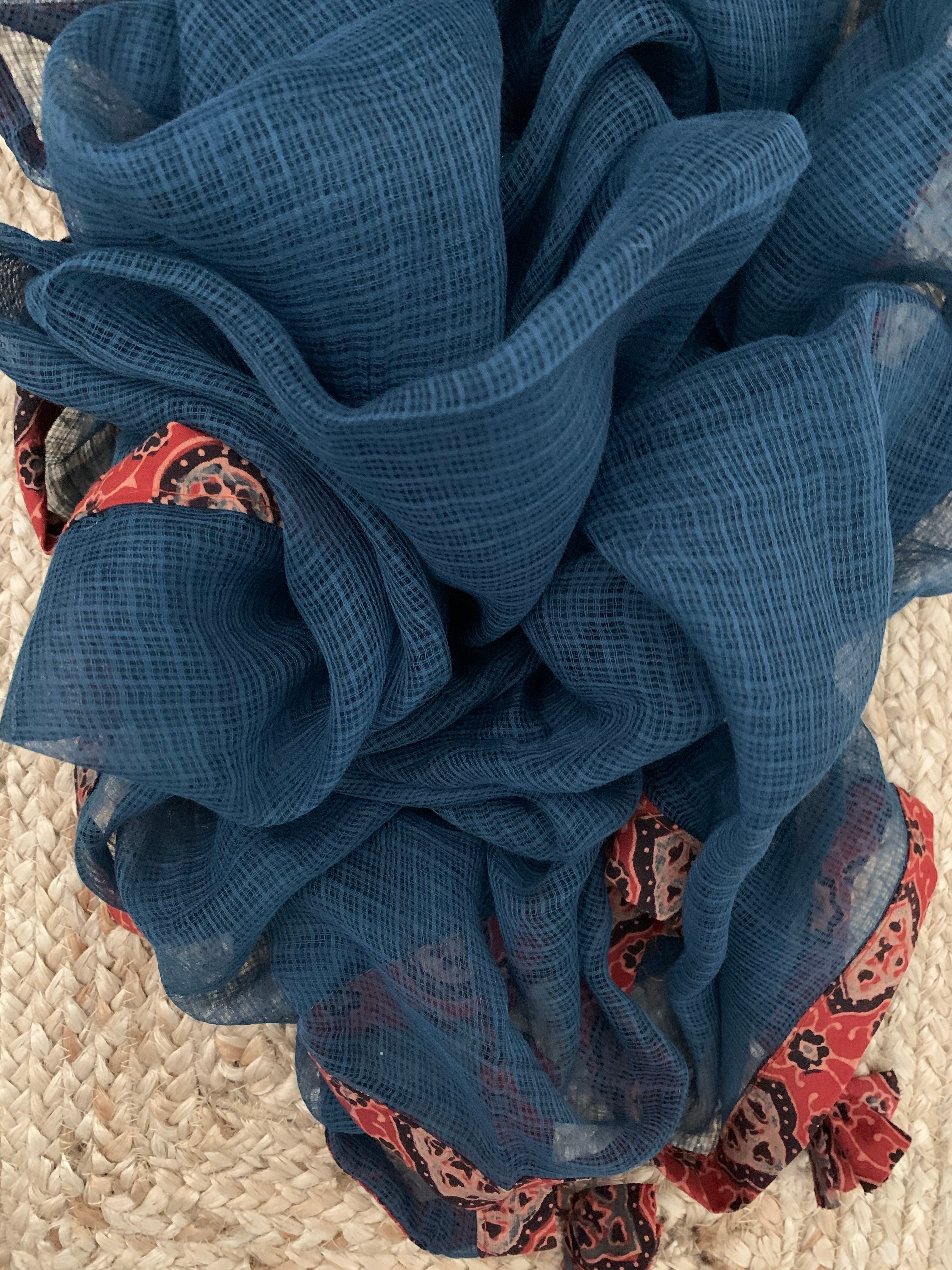 Handblock Ajrakh Cotton Kota Suit