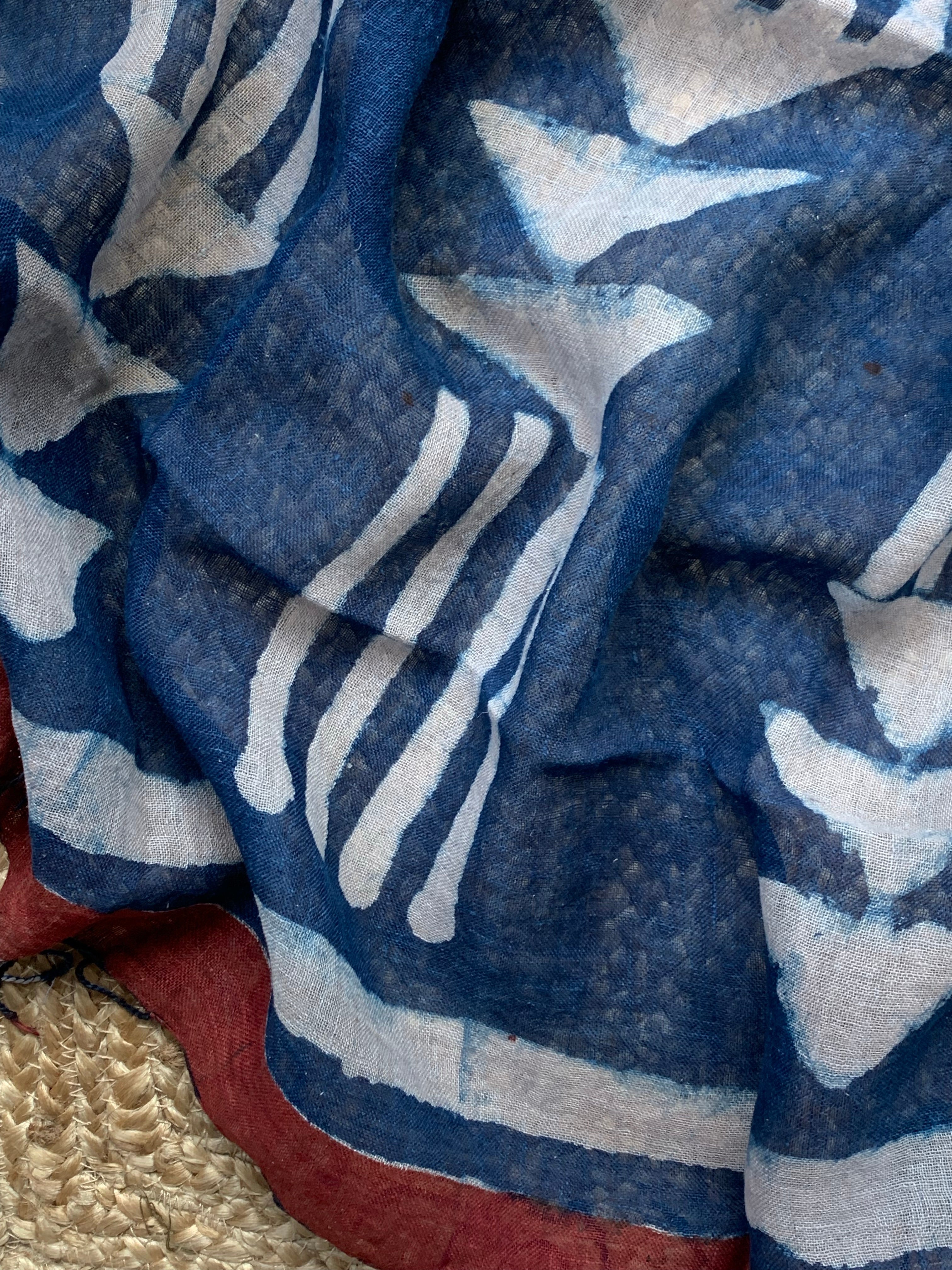 Handcrafted Linen Kurta Dupatta Set