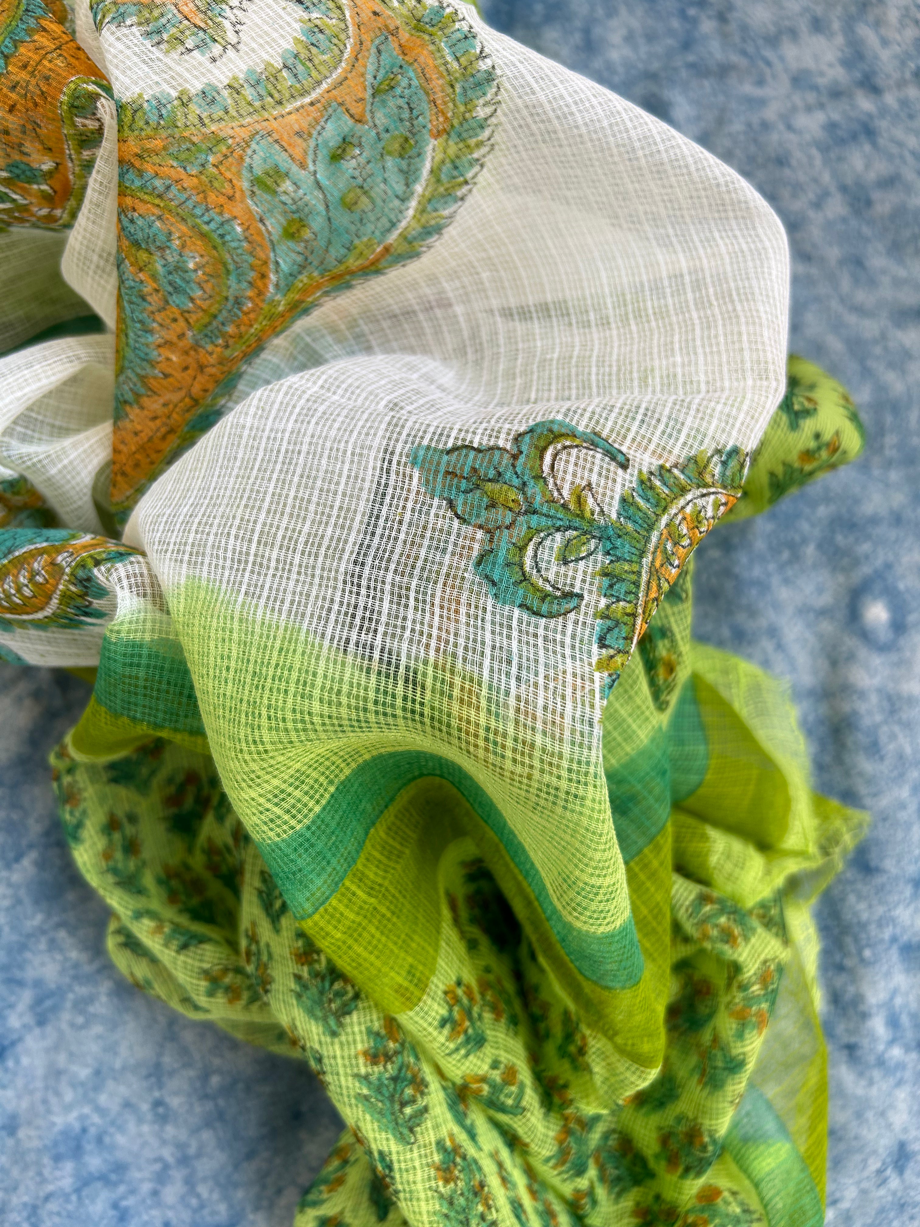 Handcrafted Cotton Kota Dupatta Suit