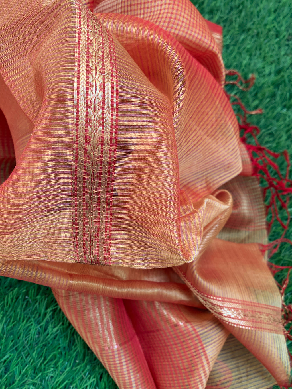 Handwoven Maheshwari Kurta dupatta set